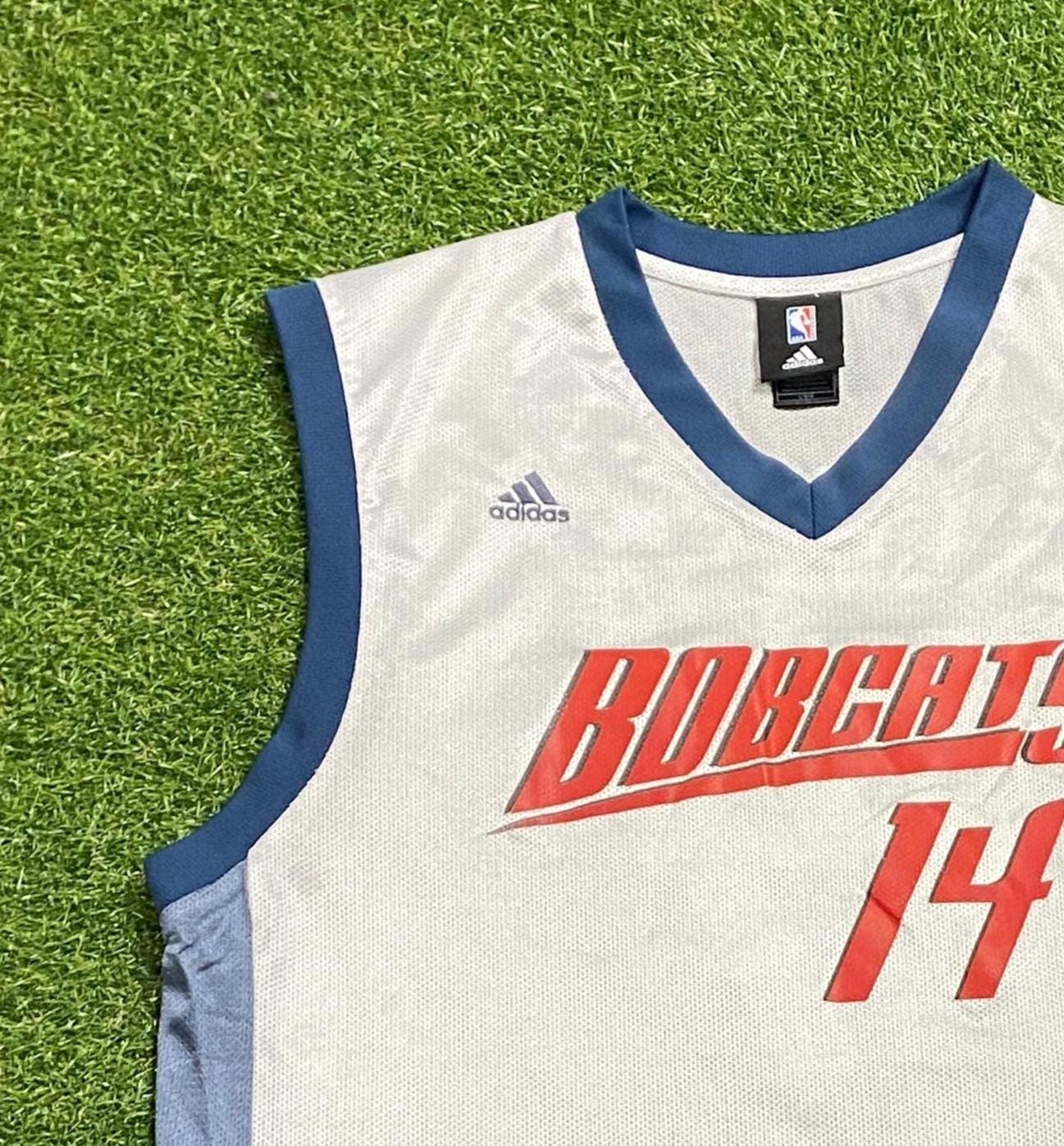 Vintage Charlotte Bobcats DJ Augustin #14 Jersey Adidas Size Large