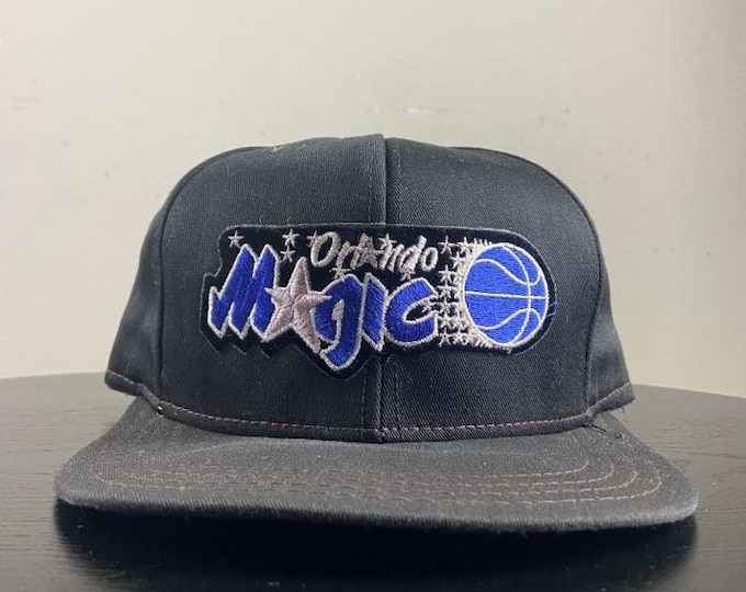 Vintage Orlando Magic Snapback Hat AJD Made Usa OSFA Cap NBA Basketball Florida Shaq Penny Original 1990s 90s Rare