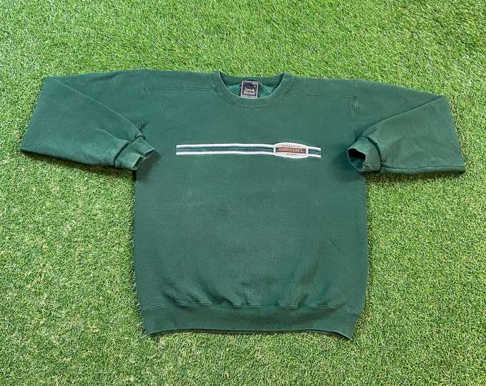 Vintage University of Miami Hurricanes Crewneck Sweatshirt Made USA Size Medium M 305 The U Miami Style Florida NCAA College Football 90s