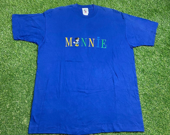Vintage Minnie Mouse T Shirt Tee Made USA Size Xtra Large XL Mickey Walt Disney World Classic Magic Kingdom Disneyland WDW 1990s 90s