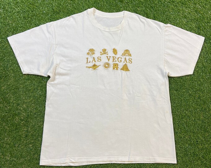 Vintage Las Vegas T shirt Tee Size Xtra Large XL Skypod Hotel Casino Gambling Nevada 1990s 90s