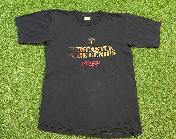 Vintage New Castle University T Shirt Tee Size Large L England UK European 1990s 90s