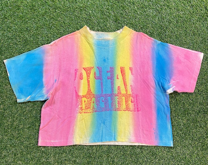 Vintage Ocean Pacific Crop T Shirt Tee Made USA Size Small S Surfing Gear California 1990s 90s