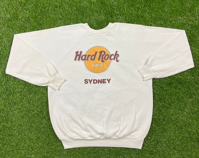 Vintage Hard Rock Cafe Sydney Crewneck Sweatshirt Size Large L Australia Classic Music Pull Over Oversized Comfy