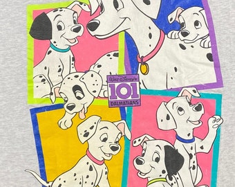 Vintage 101 Dalmatians T Shirt Tee Size XXL Made USA Walt Disney
