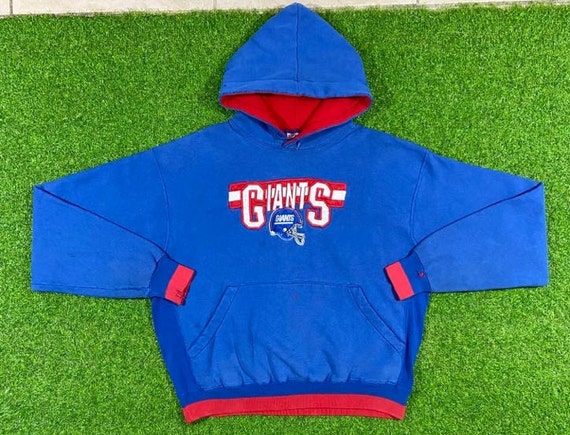 Vintage New York Giants Hoodie Sweatshirt NFL Football Xtra Large 