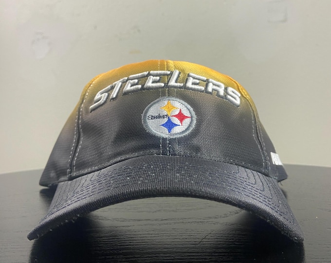 Vintage Pittsburgh Steelers Strap Back Hat Puma OSFA Pennsylvania NFL Football Cap Classic 1990s 90s