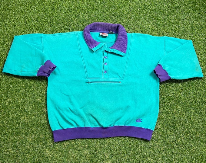 Vintage Multicolor Sweatshirt Size Medium M Canterbury of New Zealand Quality 1990s Comfy Great Fit Original 90s Pull Over r