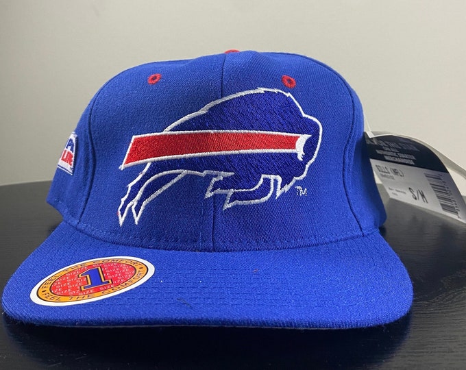 Vintage Buffalo Bills Fitted Hat Starter Size 6 5/8 - 7 1/8 NFL Football New York Ny 1990s 90s