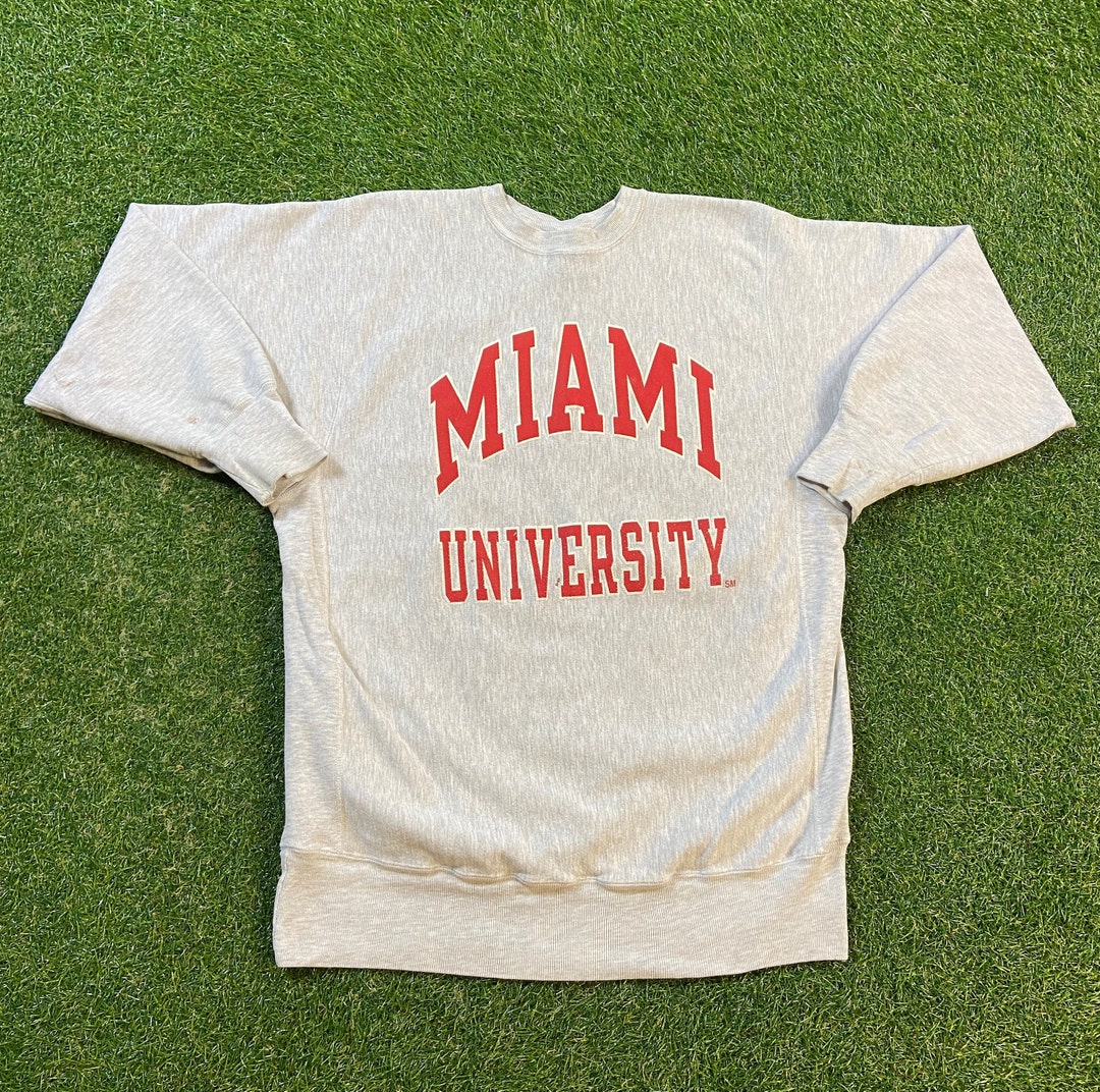Vintage Miami University Crewneck Sweatshirt Champion Made USA XXL 2XL NCAA College Football Oxford Ohio Pull Over Oversized Reverse Weave Etsy Canada