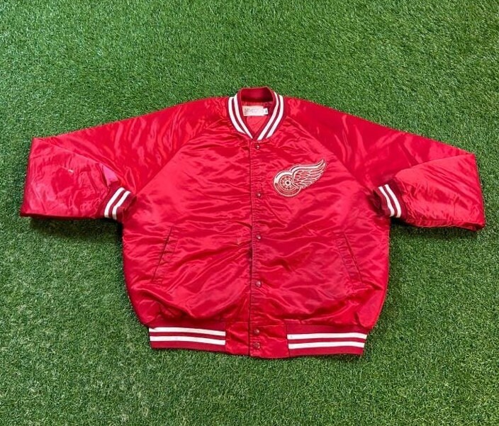 Vintage NHL Detroit Red Wings Zip up Varsity Jacket