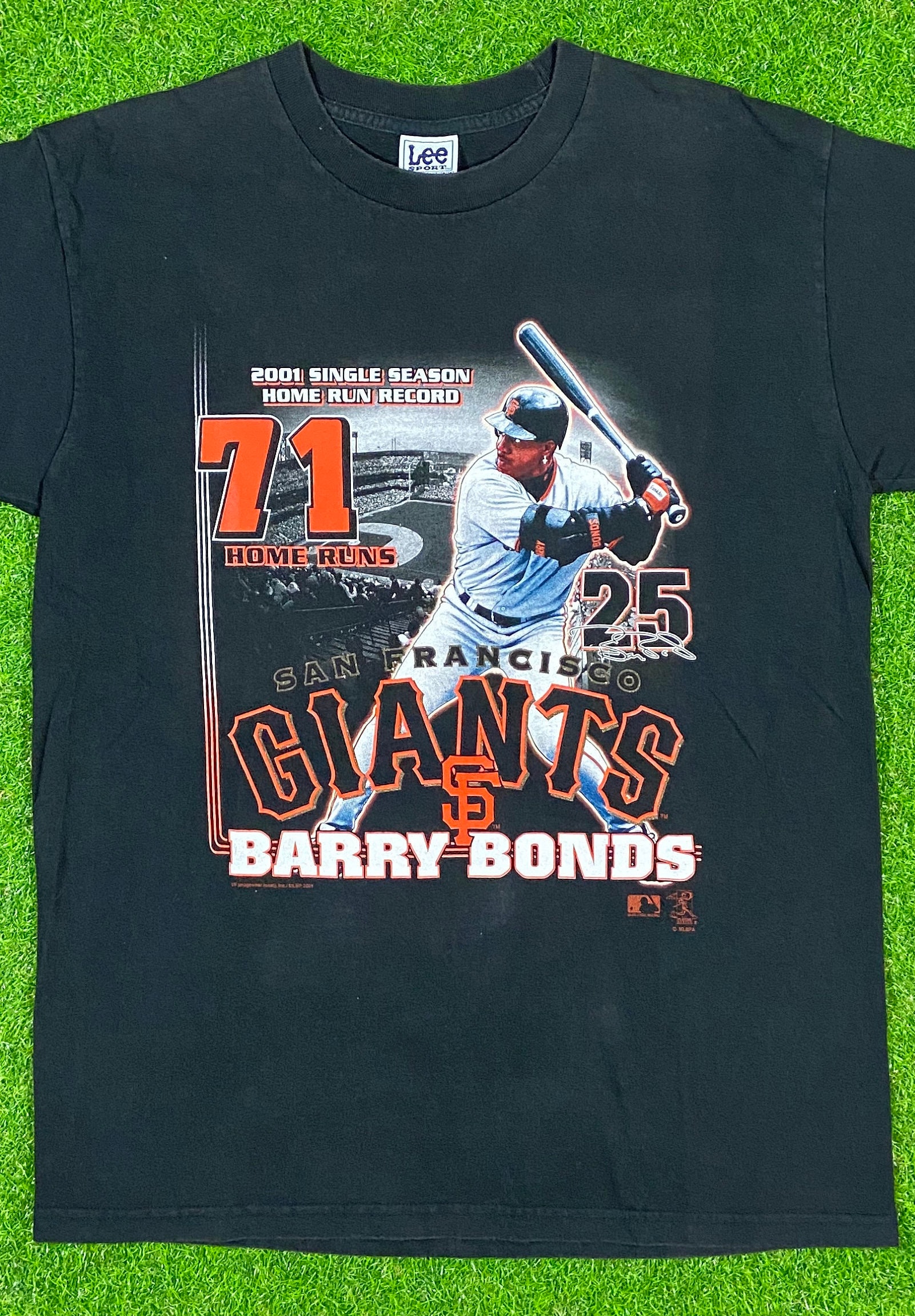 Vintage Barry Bonds San Francisco Giants Home Run Record T Shirt Tee Lee  Sport Large MLB Ts Baseball National League Classic 71 Hr
