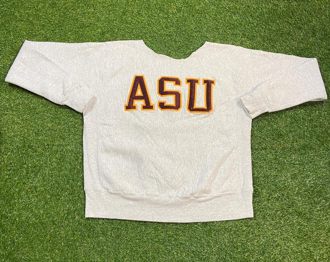 Vintage Arizona State University Crewneck Sweatshirt Size XXL 2XL NCAA College Football Phoenix Sun Devils ASU Classic Pull Over Oversized