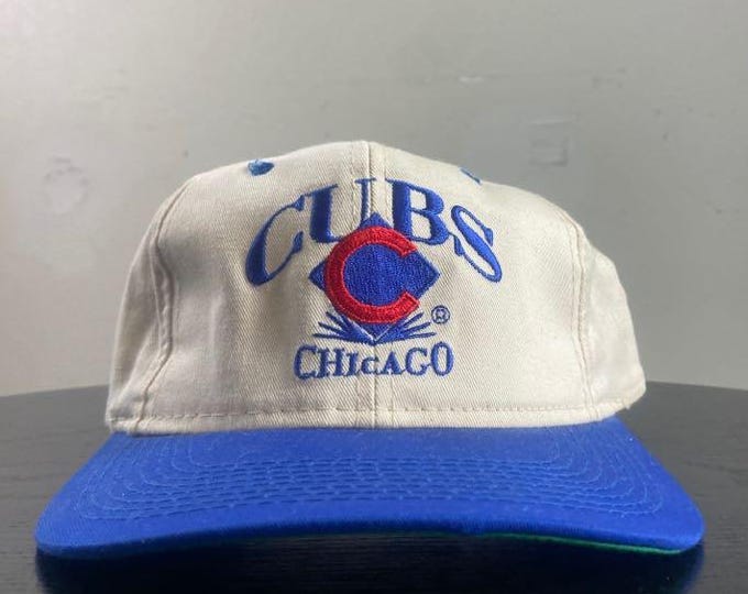 Vintage Chicago Cubs Snapback Hat OSFA Wrigley Field National League MLB Baseball Illinois 1990s 90s