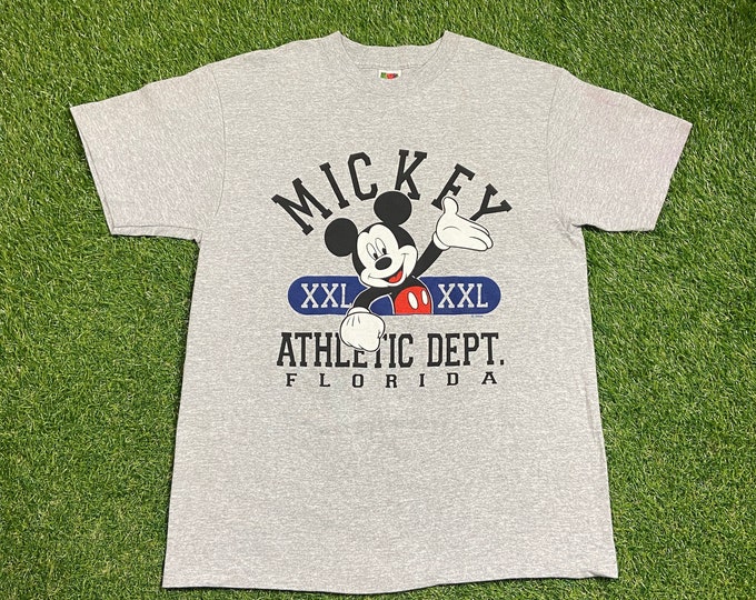 Vintage Mickey Mouse T Shirt Tee Size Large L Walt Disney World Classic Magic Kingdom Disneyland WDW 1990s 90s