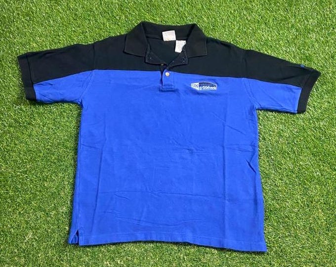 Vintage University of Kentucky Wildcats Polo Shirt Size Medium M NCAA College Basketball Lexington Go Big Blue College UK Classic 1990s 90s