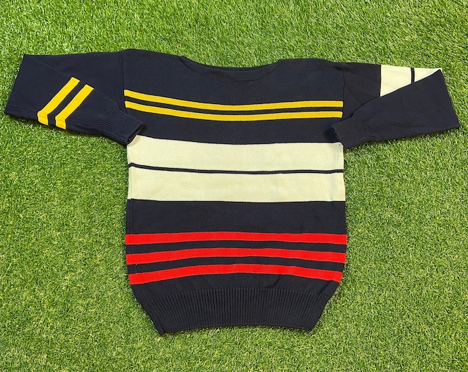 Vintage Lacoste Izod Knitted Crewneck Sweater Size Large L 1980s 80s Crocodile Designer Paris Streetwear Pull Over
