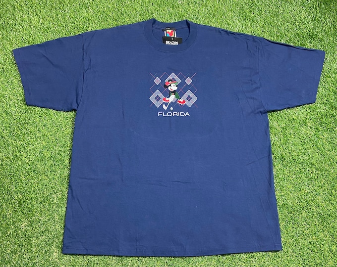 Vintage Mickey Mouse T Shirt Tee Made USA Size Large L Walt Disney World Classic Magic Kingdom Disneyland WDW 1990s 90s