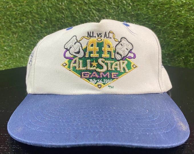 Vintage NL vs AL AA All Star Game Snapback Hat Osfa Minor League Baseball Mlb Baseball Mobile Alabama 1990s 90s