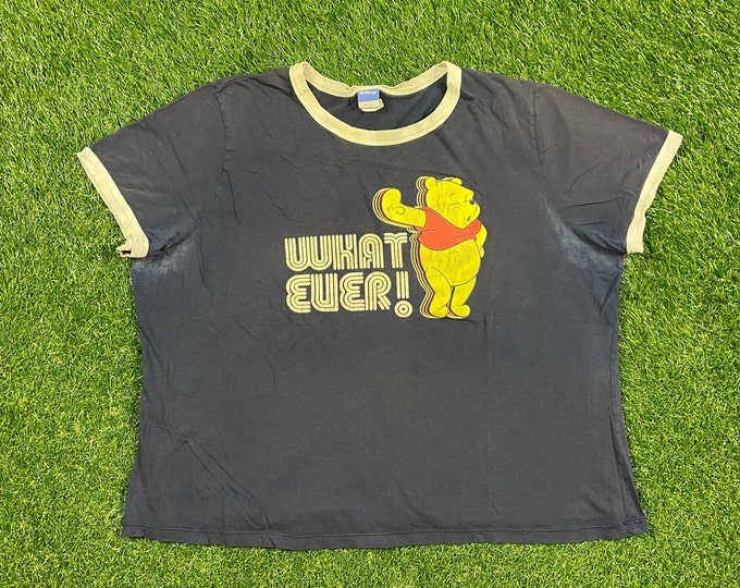 Vintage Winnie The Pooh T Shirt Tee Size Large L Walt Disney World Magic Kingdom Disneyland Classic Cartoon Mickey Mouse Pooh