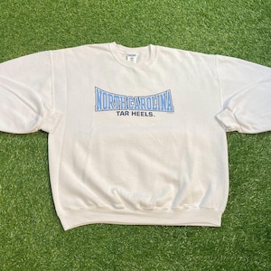 Vintage UNC University of North Carolina Tar Heels Crewneck Sweatshirt Size Xtra Large XL NCAA College Basketball Air Jordan Pull Over 1990s