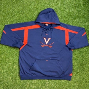Vintage University of Virginia Hoodie Sweatshirt Size XXL 2XL Cavaliers UVA NCAA College Basketball 1990s 90s Pull Over Oversized