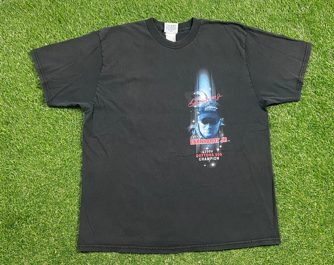 Vintage Dale Earnhardt Jr 88 NASCAR T Shirt Tee Winners Circle Size Xtra Large XL Racing Classic Rare Shirt All Over Print Daytona 500 00s