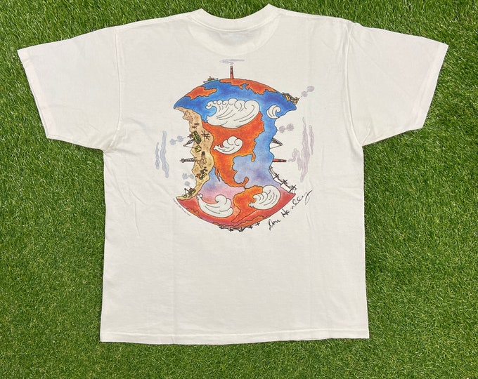 Vintage Hard Rock Cafe Save the Planet T Shirt Tee Made USA Size Xtra Large XL Signature Series Edition IX Classic Music Save Earth