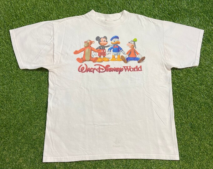 Vintage Walt Disney World T Shirt Tee Mickey Inc Size Xtra Large XL Mickey Mouse Disneyland Magic Kingdom WDW 1990s 90s