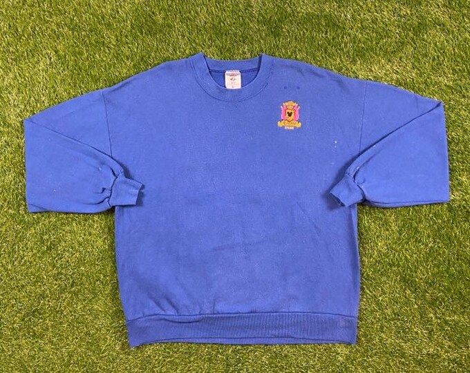 Vintage The Disney Store Crewneck Sweatshirt Jerzees Made USA Size XXL 2XL Walt Disney World Magic Kingdom Mickey Mouse Classic Rare 80s 90s
