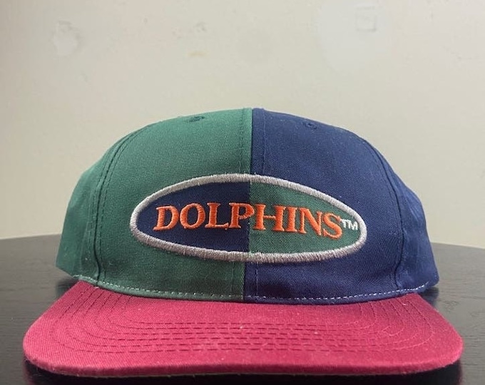 Vintage Miami Dolphins Snapback Hat Cap Annco OSFA NFL Football 305 Florida Marino 1990s 90s