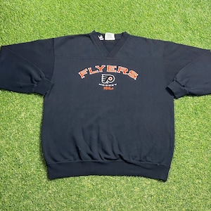 Vintage Philadelphia Flyers Rundhals-Sweatshirt Lee Sport Größe L NHL Hockey Pennsylvania Pullover in Übergröße 1990er Jahre 90er Jahre