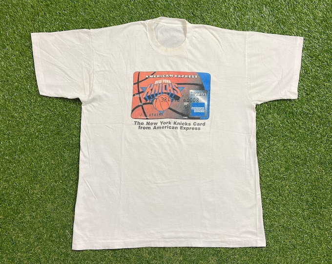 Vintage New York Knicks T Shirt Tee Size Large L NBA Basketball Classic 90s Ewing Nyc Manhattan Msg 1990s