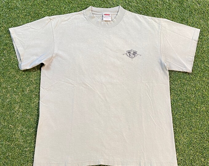 Vintage Enviro Surf Woodie T Shirt Tee Jensen Activewear Made USA Size Xtra Large XL Sea Turtles Planet Ocean Sea Life 1990s 90s