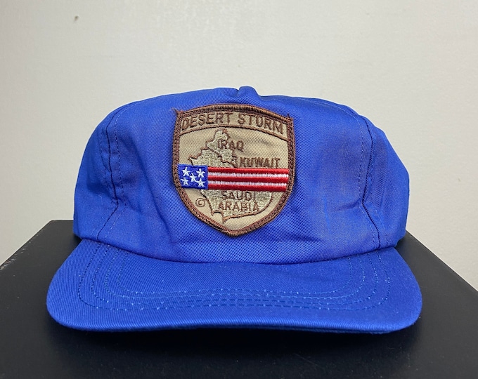 Vintage Desert Storm Snapback Hat OSFA USA Military Army Marines Navy 1990's 90's
