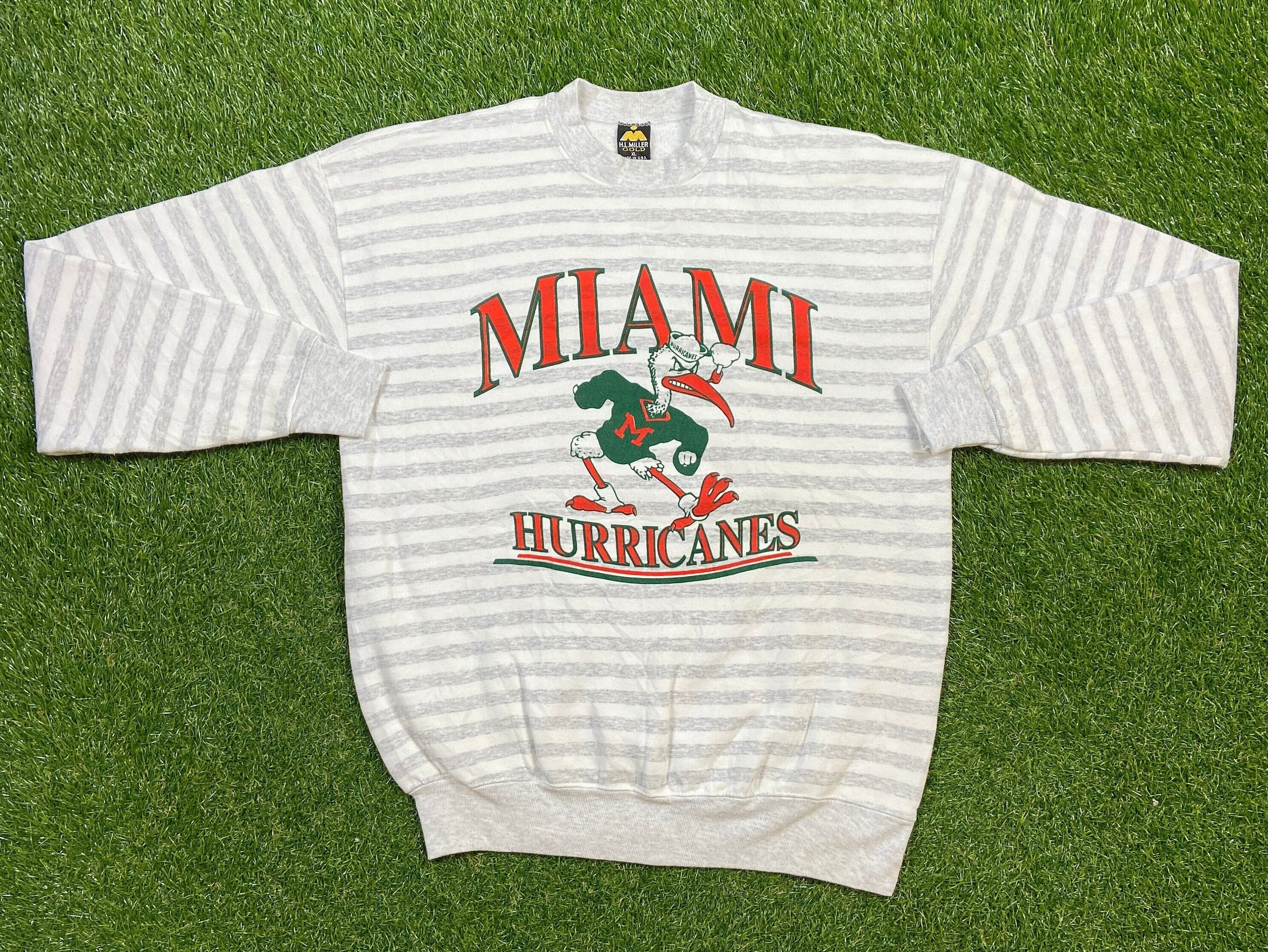 Miami Hurricanes Football Crewneck Sweatshirt Miami Football 