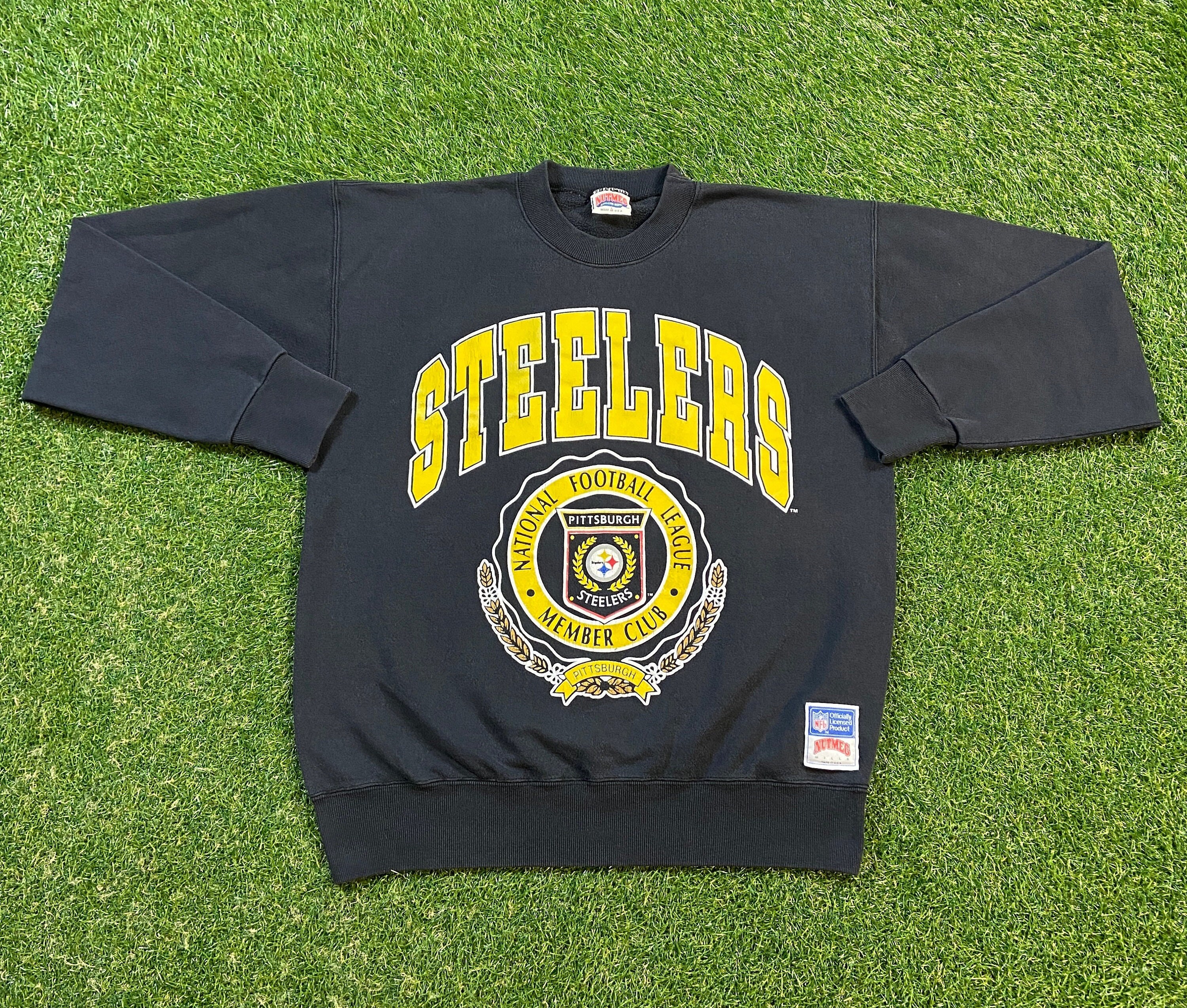 Vintage Pittsburgh Steelers Crewneck Sweatshirt Nutmeg Mills - Etsy