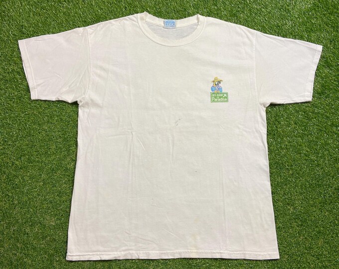 Vintage Caribbean Soul T Shirt Tee Size Xtra Large XL Tropical Caribbean Island Beach Vacation Planet Ocean Margaritaville Parrot Birds 90s