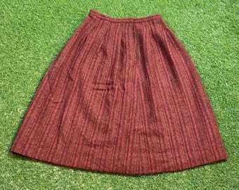 Vintage Multicolor Skirt Made USA Size 10 Checkered Cool Pattern Quality Fit Classic Fashion Dungerees Vtg Bottoms 1990s 90s