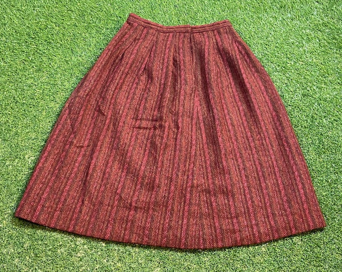 Vintage Multicolor Skirt Made USA Size 10 Checkered Cool Pattern Quality Fit Classic Fashion Dungerees Vtg Bottoms 1990s 90s