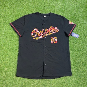 Vintage Baltimore Orioles Starter Jersey Size XL Black 90s MLB Stitched