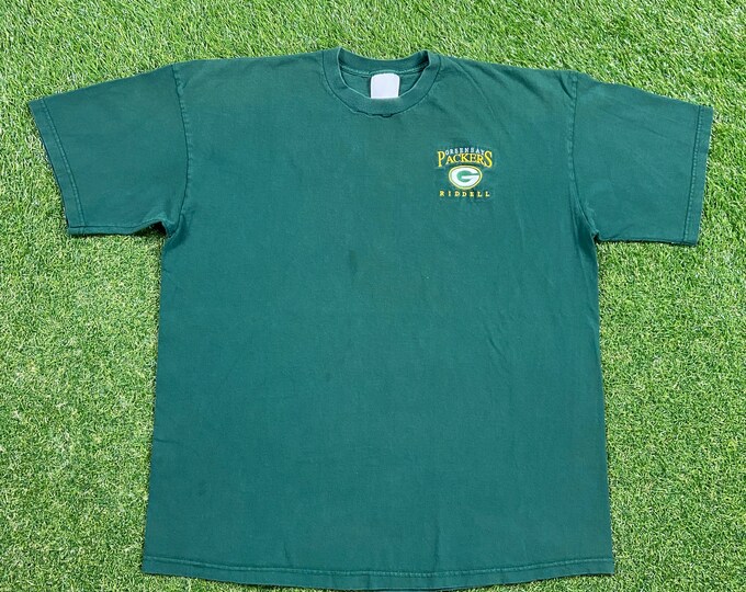 Vintage Green Bay Packers T Shirt Tee Made USA Size Xtra Large XL NFL Football Wisconsin Bret Favre Cheese Head