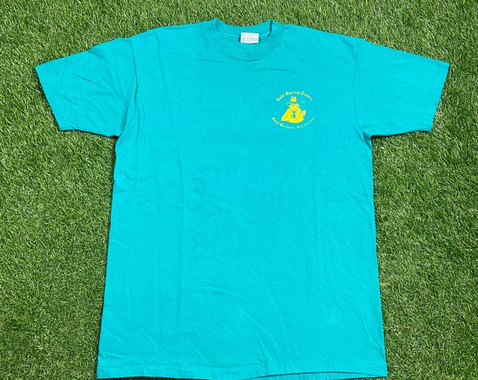 Vintage Cold Spring Tavern T Shirt Tee Hanes Made USA Size Xtra Large XL Santa Barbara California Restaurant Western Saloon 1990s 90s