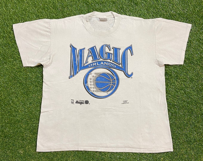 Vintage Orlando Magic  T Shirt Tee Made Usa Size Xtra Large XL NBA Basketball Magic Basketball McGrady Shaq Penny 1990s 90s