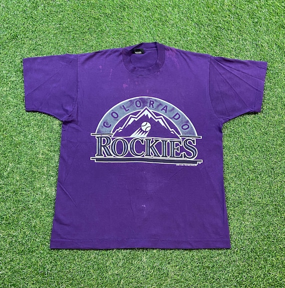 Vintage Colorado Rockies T Shirt Tee Screen Stars Made USA -  Norway