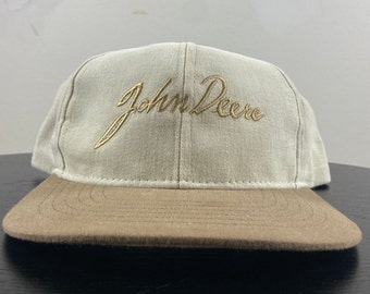 Vintage John Deere Snapback Hat Cap Swingster Made USA OSFA Agricultural Manufacturer 1990s 90s Deadstock New