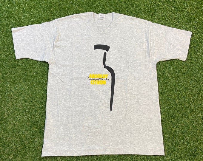 Vintage Absolut Citron T Shirt Tee Fruit of the Loom Size Xtra Large XL Classic Vodka Drink Alcohol Party Night Life Classic Liquor 1990s