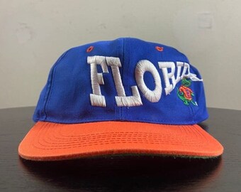 Casquette Snapback Vintage Florida Gators #1 – Années 1990 – Occasion – Style Rétro – Sans Marque – Réf. Sku28
