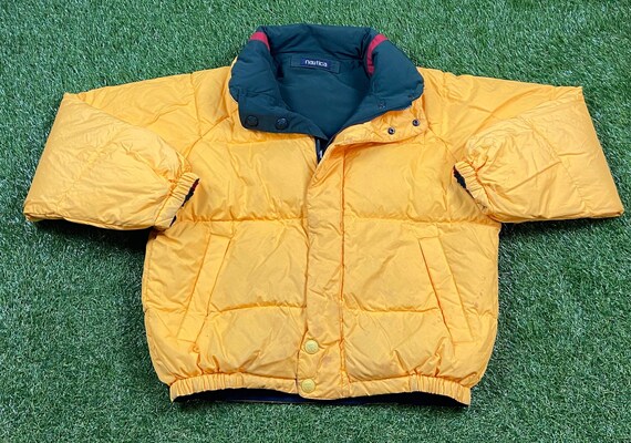 Vintage Nautica Reversible Jacket Size Large L Yacht Sailing Zipup Winter Coat 90s Heavy Snow Warm Boat J Class Light Rain Coat 1990s Etsy Australia
