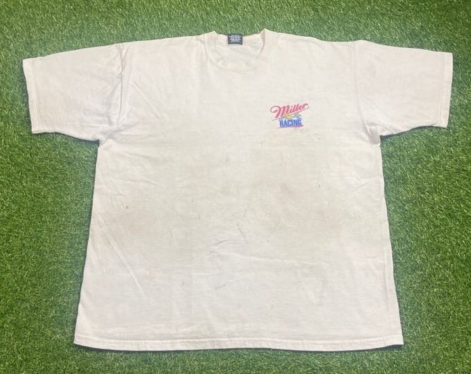 Vintage Rusty Wallace #2 T Shirt Tee Made USA Size XXL 2XL NASCAR Daytona 500 Racing Car Classic 1990s 90s Rare